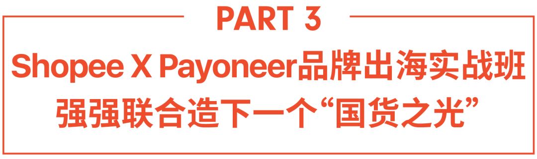 Shopee x Payoneer品牌出海实战班: 3天闪电开店, 安全收付畅享优惠