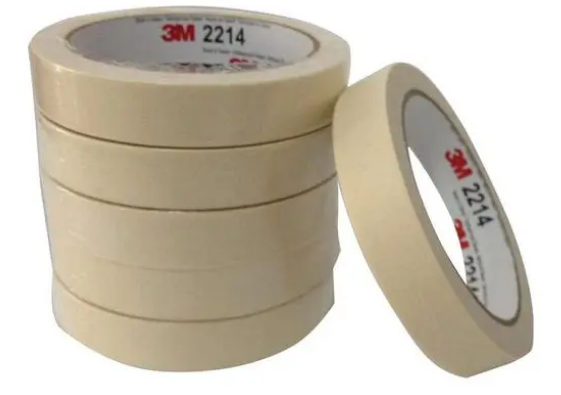 3M2214美纹纸-耐高温喷漆胶带/装饰遮蔽纸残胶