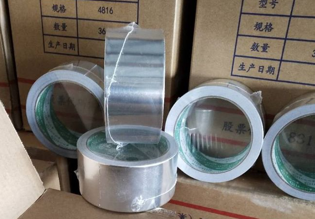 玻纤布铝箔胶带-加厚铝箔纸胶带/阻燃耐高温防水